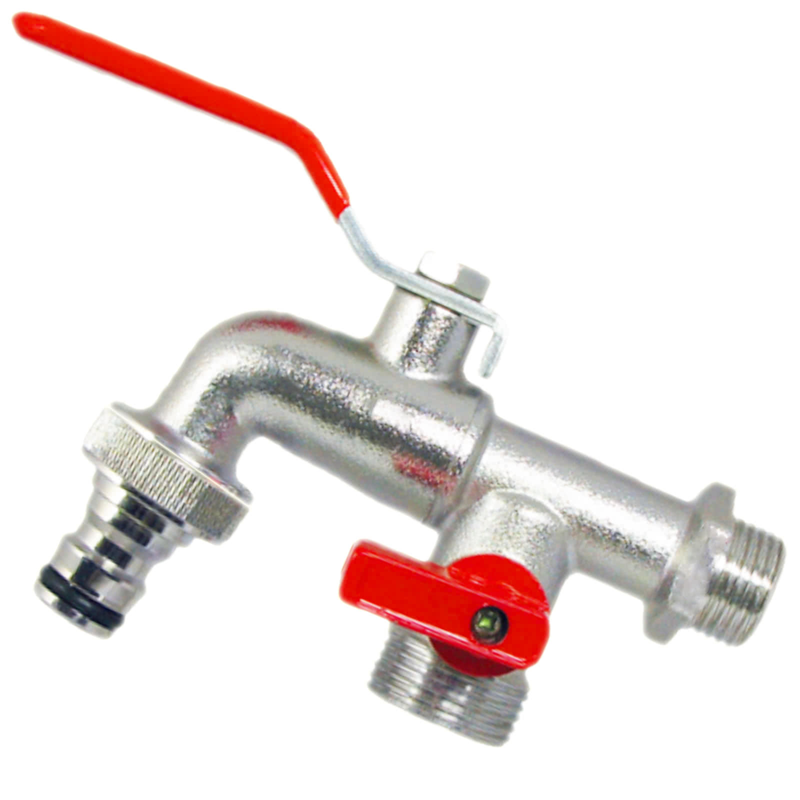 Produktbild von MegaHaustechnik Kugelhahn Messing Mit Flügelgriff (blau) – Pressfitting TH/U-Profil Für 32x3 Mm Verbundrohr – DVGW-geprüft, 10 Bar, 95°C