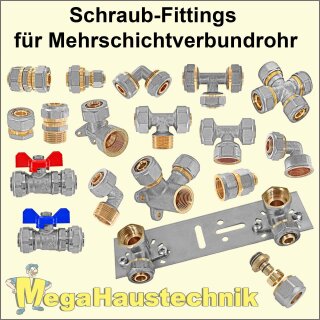 Schraub Fittings System mit Klemmring f&uuml;r...