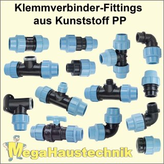 PP Klemmverbinder-Fittings System f&uuml;r...