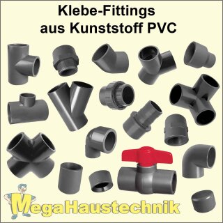 PVC-U Fittings

Klebefittings aus Kunststoff...