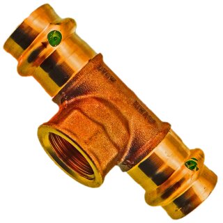 2217.2 Viega Sanpress T-Stück Rotguss i-IG-i 28 mm x 1/2 Zoll x 28 mm
