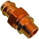 2265 Viega Sanpress Übergangs-Verschraubung flachdichtend Rotguss i-AG 22 mm x 3/4 Zoll