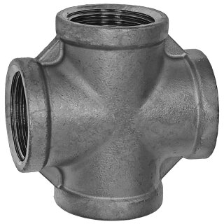 Gewinde-Fitting aus Edelstahl > Kreuzstück mit Innengewinde (IG-IG-IG-IG) 1 1/2 Zoll