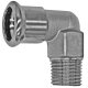 Press-Fitting mit M-Kontur für Edelstahlrohr > Übergangswinkel 90 Grad mit Außengewinde (i-AG) 28 mm x 1 Zoll