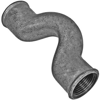Gewinde-Fitting aus Temperguss verzinkt > Überspringbogen mit Innengewinde Nr.85 (IG-IG)
