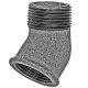 Gewinde-Fitting aus Temperguss verzinkt > Winkel 45...
