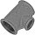 Gewinde-Fitting aus Temperguss verzinkt > T-Stück mit Innengewinde reduzierend Nr.130a (IG-IG.r.-IG) 1 1/2 Zoll auf 3/4 Zoll