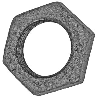 Gewinde-Fitting aus Temperguss verzinkt > Rohrmutter Gegenmutter mit Innengewinde Nr.310 (IG) 1/2 Zoll