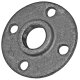Gewinde-Fitting aus Temperguss verzinkt > Flansch mit...