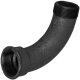 Gewinde-Fitting aus Temperguss schwarz > Bogen kurz 90...