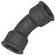 Gewinde-Fitting aus Temperguss schwarz > Bogen 45 Grad...