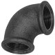 Gewinde-Fitting aus Temperguss schwarz > Winkel 90...