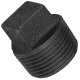 Gewinde-Fitting aus Temperguss schwarz > Stopfen ohne...