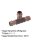 2218 Viega Sanpress-T-Stück Rotguss i / i / i 18 mm x 22 mm x 18 mm