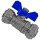 Schraub-Fitting für Mehrschichtverbundrohr > Kugelhahn mit Flügelgriff blau (i-i) 26 x 3,0mm