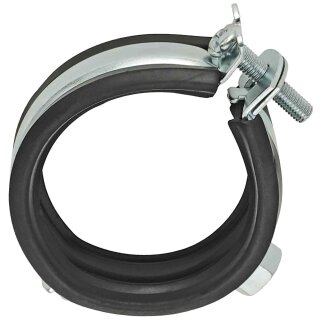 Gelenkrohrschellen mit Kippschraube und Schallschutzeinlage 1 1/4" = 40-43mm Durchmesser 50 Stück (im Pack mit Rabatt)