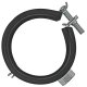 Gelenkrohrschellen mit Kippschraube und Schallschutzeinlage 3 Zoll = 87-92mm Durchmesser 10 Stück (im Pack mit Rabatt)