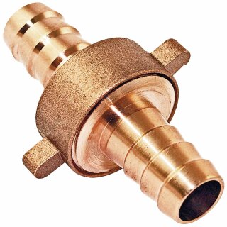 3/3 Schlauchverschraubung aus Messing flachdichtend Tülle 32mm 1 1/4" (Gew.1 1/4")