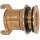 Regentonnen-Durchführung aus Messing mit Klauen- Schnellkupplung für GEKA Loch 27mm IG 1/2 Zoll AG 3/4"