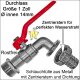 Regentonnen-Durchführung aus Messing mit Auslaufhahn und Schlauchtülle