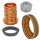 Schlauchverschraubung aus Messing mit Rändelmutter und Tülle ohne Zentrierstern IG 3/4 Zoll =24mm / Tülle 13mm