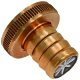 Schlauchverschraubung aus Messing mit Rändelmutter und Tülle ohne Zentrierstern IG 1 Zoll =30mm / Tülle 19mm