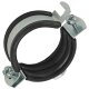 Zweischrauben Gelenkrohrschellen mit Schallschutzeinlage  54-59mm Durchmesser 1 Stück
