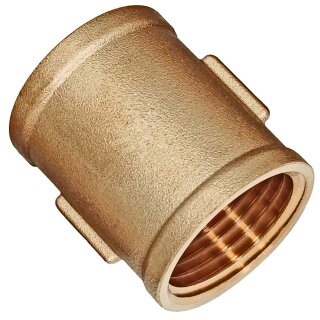 Gewinde-Fitting aus Messing > Muffe mit Innengewinde (IG-IG) 3/4 Zoll