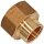 Gewinde-Fitting aus Messing > Muffe reduzierend mit Innengewinde (IG-IG.r.) 1 Zoll  auf 3/4 Zoll