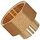 Gewinde-Fitting aus Messing > Muffe reduzierend mit Innengewinde (IG-IG.r.) 1 Zoll  auf 3/4 Zoll