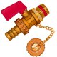 KFE Kugelhahn selbstdichtend aus Messing, 1/2 Zoll...