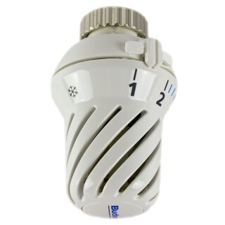 Thermostatköpfe für Austausch-Heizkörper (Rohranschlüsse seitlich) Ohne Nullstellung (BH)