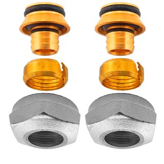 1 Satz (2 Stück) Klemmverschraubung für Mehrschichtverbundrohr 16 x 2 mm