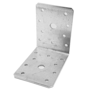 Winkelverbinder ohne Sicke mit großer Bohrung 100 x 100 x 90 x 3 mm 50 Stück (im Set mit Rabatt)