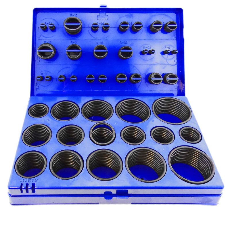 225-tlg. Silikon O-Ring Set | Metrische Dichtungen 6-20mm | Weiß, 50A Härte | Für Sanitär & Industrie