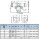 Pneumatik T-Stück reduzierend 6 mm x 4 mm x 6 mm