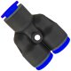 Pneumatik Y-Stück Steckverbinder 4 mm