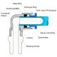 Pneumatik Drosselrückschlagventil Steckverbinder 4 mm