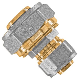 Schraub-Fitting für Mehrschichtverbundrohr > Kupplung reduzierend (i-i) 32 x 3,0mm / 20 x 2,0mm