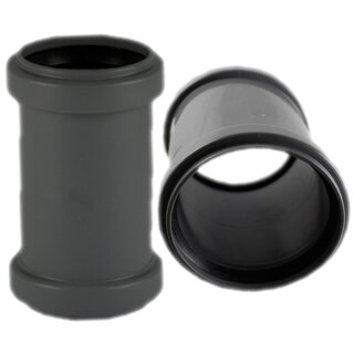 50mm HT-Fittings für Abflußrohrsystem aus PP Überschiebmuffe DN 50