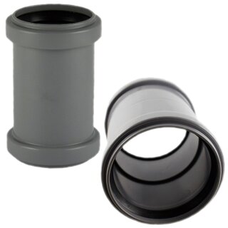 50mm HT-Fittings für Abflußrohrsystem aus PP Doppelmuffe DN 50