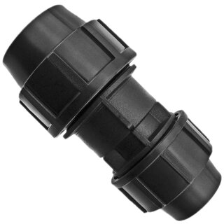 Alle PP Klemmverbinder-Fittings für PE-Rohr > Größe 40mm Kupplung reduziert 40mm x 25mm