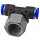 Alle 6mm Pneumatik Steckverbinder T-Stück mit IG 1/4 Zoll