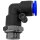 Alle 10mm Pneumatik Steckverbinder Winkel 90 Grad mit AG 1/4 Zoll