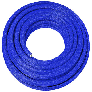 Schraubfittings für 26 x 3,0 mm Rohr Rohr blau isoliert 1 Meter oder Wunschlänge
