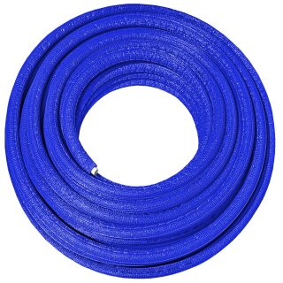 Schraubfittings für 32 x 3,0 mm Rohr Rohr blau isoliert 5 Meter Rolle