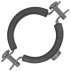 Rohrschelle aus Edelstahl mit Schallschutzeinlage mit Mengenrabatt 1 1/2" = 48-53mm Durchmesser 10 Stück (im Pack mit Rabatt)