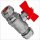 Schraub-Fitting für Kupferrohr > Kugelhahn mit Flügelgriff rot (i-i) Rohr Ø 28mm auf Rohr Ø 28mm