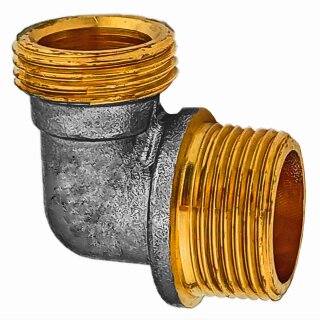 Eurokonus-Fitting Übergangswinkel mit Außengewinde 90 Grad (EK-AG) 1" Eurokonus auf 1 Zoll AG