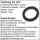 Flachdichtung Gummi NBR Ø1=32 Ø2=23mm AG:3/4" IG:1" 1 Stück